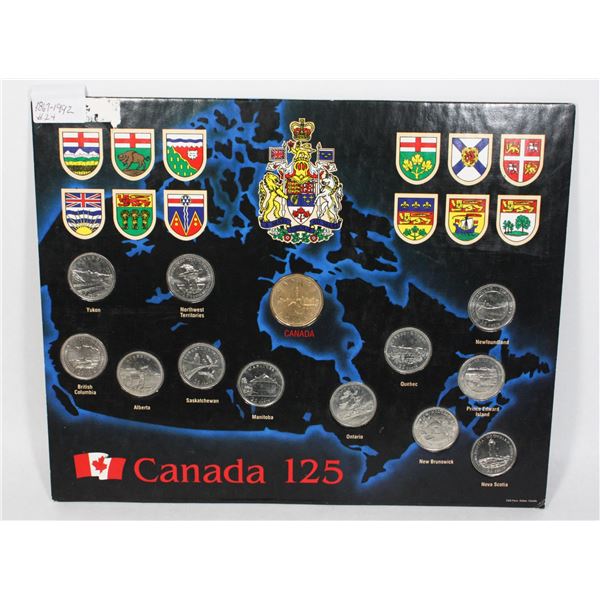 1867-1992 125TH ANNIVERSARY OF CANADA PROOF SET