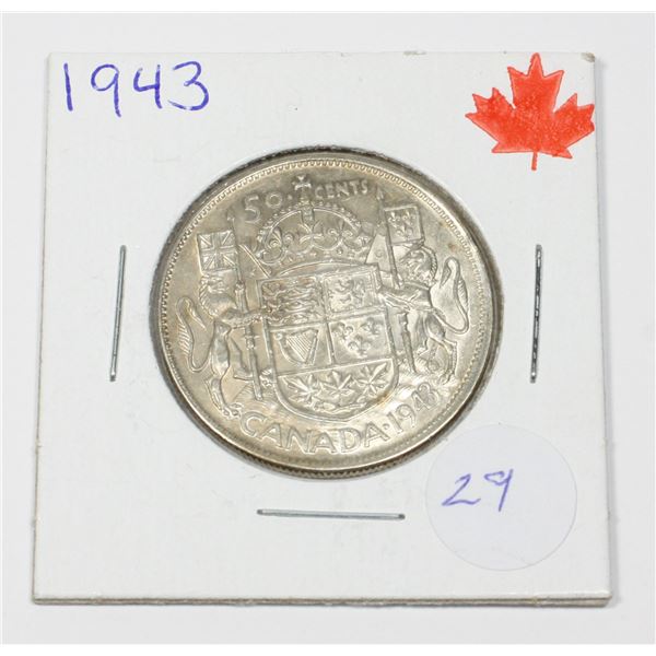 1943 50 CENT W,W,II 80% SILVER