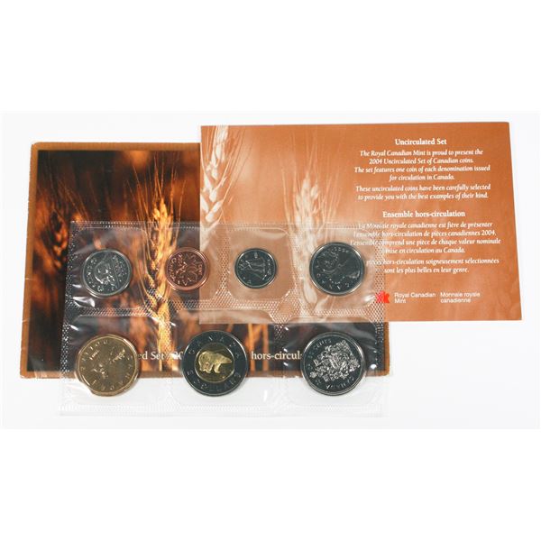 2004 CIRCULATED 7 COIN SET IN ORIGINAL PACKAGING
