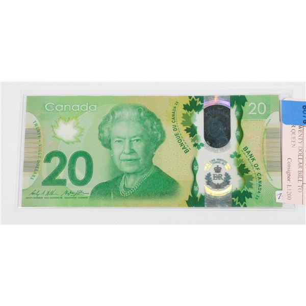 2015 TWENTY DOLLAR BILL TO HONOR QUEEN