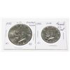 Image 1 : 1972 U.S.A. EISENHOWER DOLLAR & 1972 KENNEDY 50