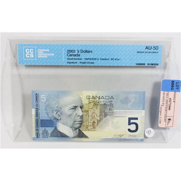 2003 5.00 BILL HNF9762813 KIGHT DODGE GRADED BY