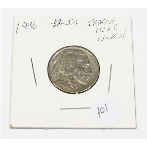 1936 U.S.A. INDIAN HEAD NICKEL