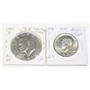 Image 1 : 1972 D KENNEDY 50 CENT & 1972 EISENHOWER DOLLAR