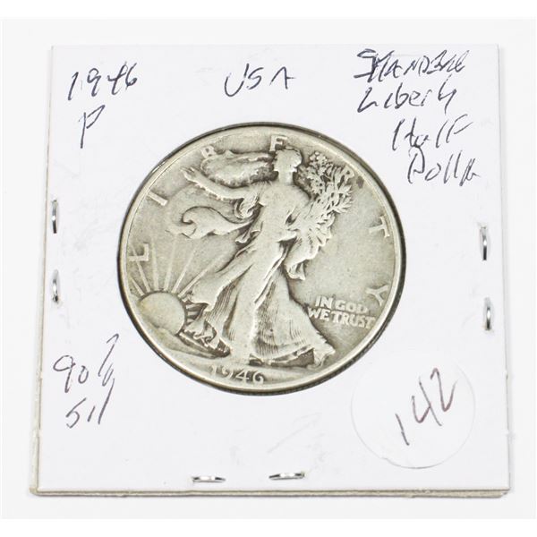 1946 P U.S.A. STANDING LIBERTY HALF DOLLAR