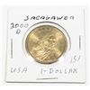 Image 1 : 2000 D U.S.A. SACAGAWEA DOLLAR BEAUTIFUL EXAMPLE