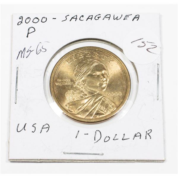 2000 P U.S.A. SACAGAWEA DOLLAR BEAUTIFUL EXAMPLE