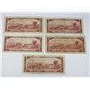 Image 2 : 5-1954 $2.00 BILLS 1ST RUNS A/G8258154 B/R.6416068