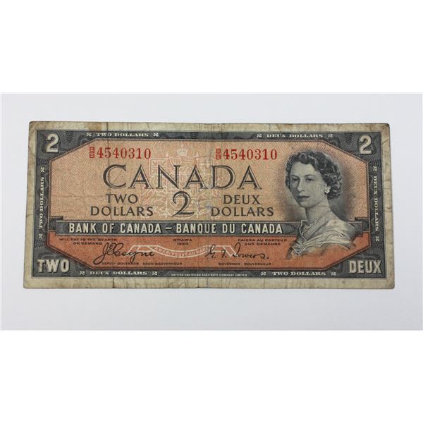 1954 DEVILS FACE $2.00 BB4540310 COYNE TOWERS