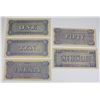 Image 2 : FIVE REPLICA CONFEDERATE STATES OF AMERICA BILLS