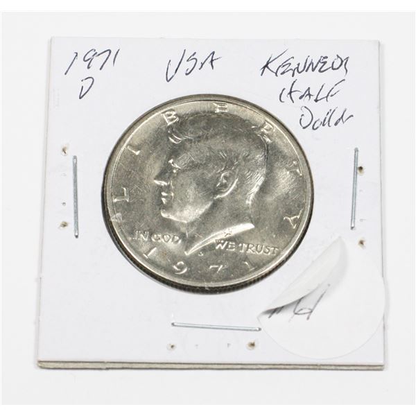 1971 D 50 CENT USA