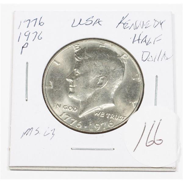 1776 – 1976 P U.S.A. KENNEDY HALF DOLLAR
