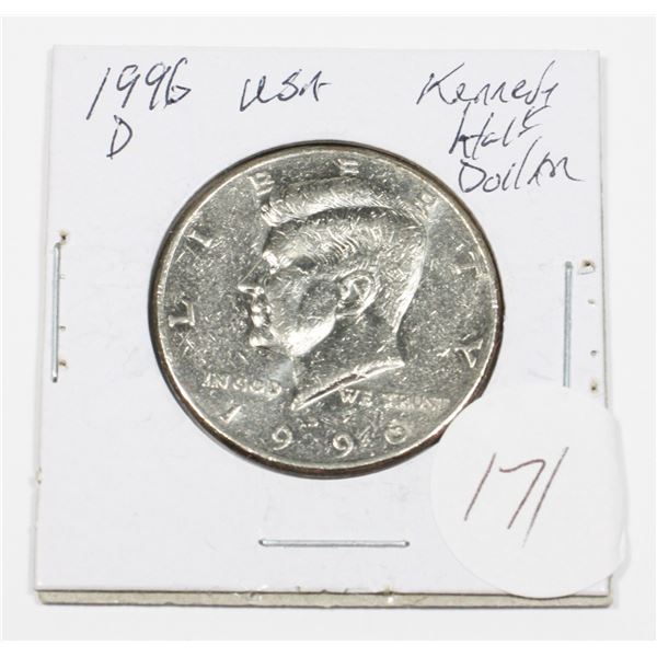1996 D U.S.A. KENNEDY HALF DOLLAR