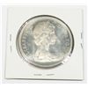 Image 2 : 1965 SM BEADS BLUNT 5 CANADIAN SILVER DOLLAR