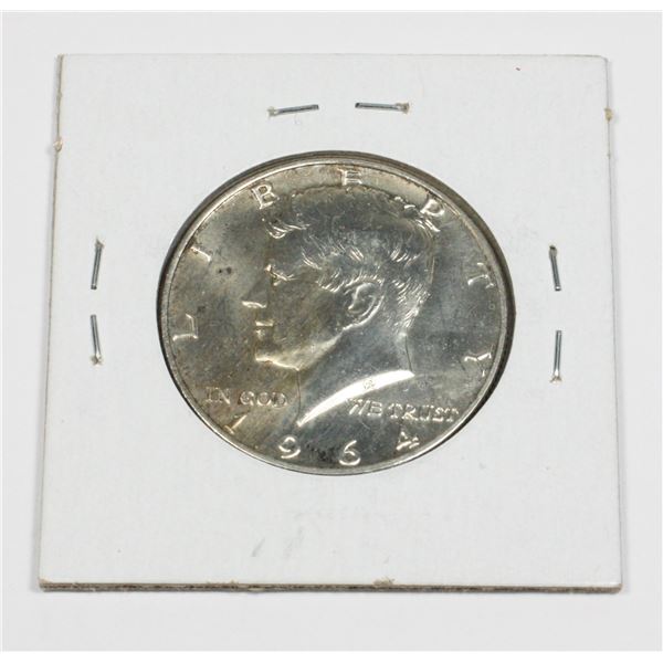 1964 D U.S.A. KENNEDY SILVER DOLLAR 90% SILVER