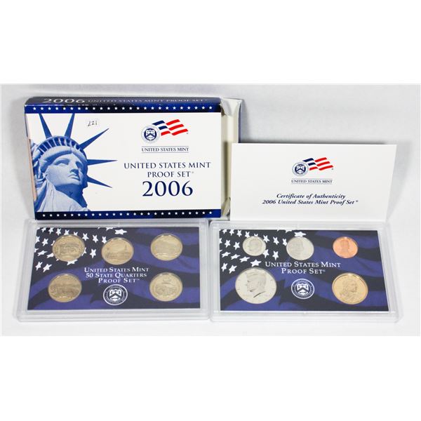 2006 UNITED STATES MINT PROOF SET “S” 5 COIN