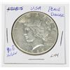 Image 1 : 1923 U.S.A. PEACE DOLLAR 90% SILVER