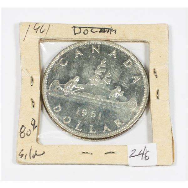 1961 SILVER DOLLAR BEAUTIFUL COIN MS-65 80% SILVER