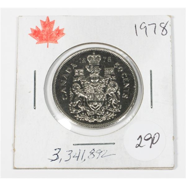 1978 SQ JEWELS 50 CENT ONLY 3341892 MINTED