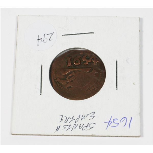 1654 SPANISH EMPIRE COIN