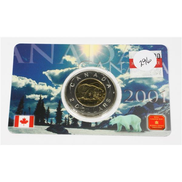 2001 SPECIAL PACKAGED PROOF TOONIE FROSTED