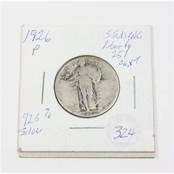 1926 P UNITED STATES STANDING LIBERTY 25 CENT