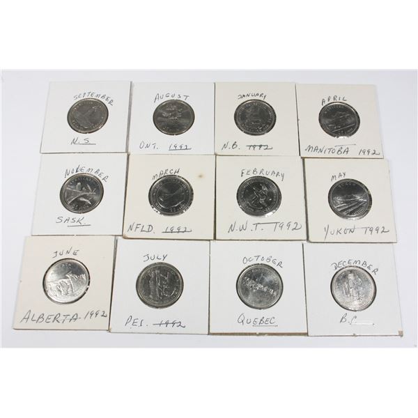 1992 12 - PROVINCIAL & TERRITORIES QUARTERS ONE
