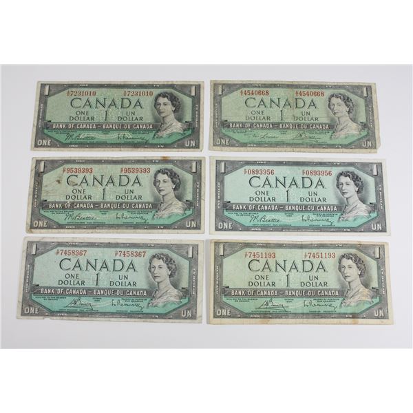 6 1954 Q.E.II $1BILLS AI4540668 AO7231010 DF953939