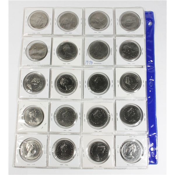 20 COIN PACKAGE 1968 T0 1985 DOLLAR SET INCLUDES