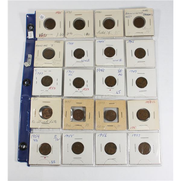 2 PACKAGE PENNIES STARTING 1935 TO 1970