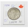 Image 1 : 1950 50 CENT PIECE 80% SILVER ONLY 2,384,179