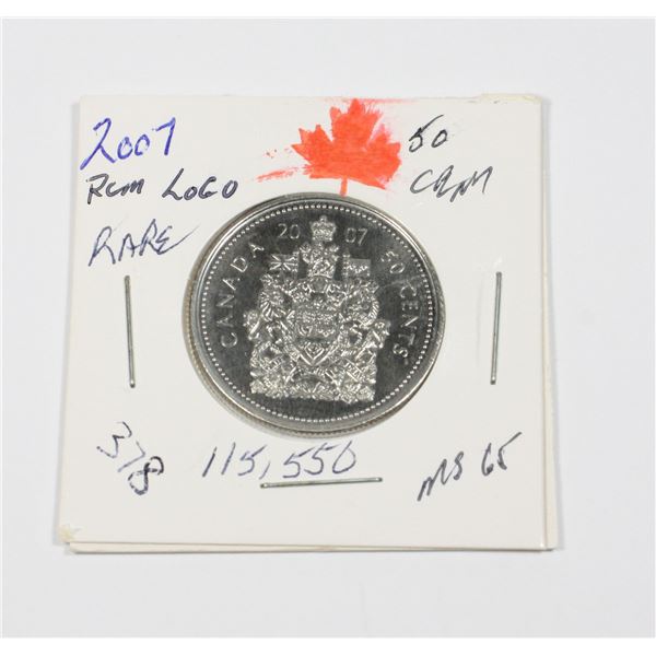 2007 RCM LOGO MS-65 ONLY 115,550 MINTED