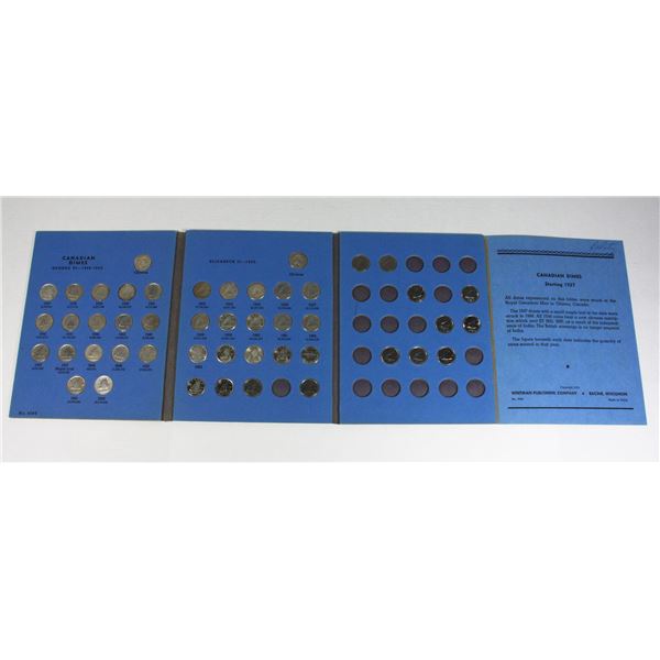 CANADIAN DIME BLUE BOOK CONTAINS 25 SILVER (80%)