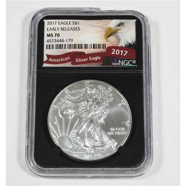 2017 USA 1-OZ FINE SILVER AMERICAN EAGLE *CASE