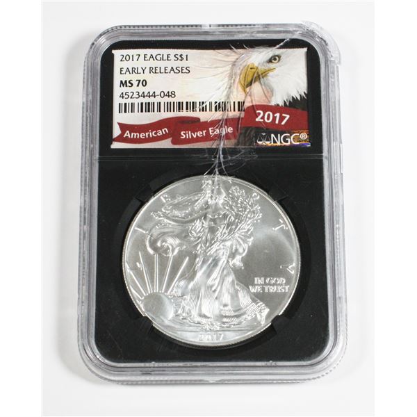 2017 USA 1-OZ FINE SILVER AMERICAN EAGLE *CASE