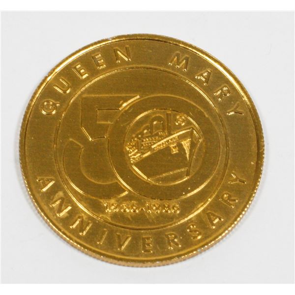 QUEEN MARY 50TH ANNIVERSARY LIMITED EDITION TOKEN