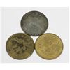Image 1 : THREE VINTAGE BULLWINKLES MOOSE MONEY TOKENS