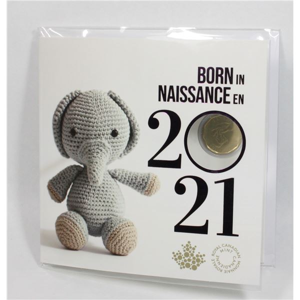 CANADA 5 COIN BORN IN 2021 COIN SET IN