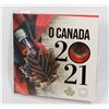 Image 1 : CANADA 5 COIN O CANADA 2021 COIN SET IN