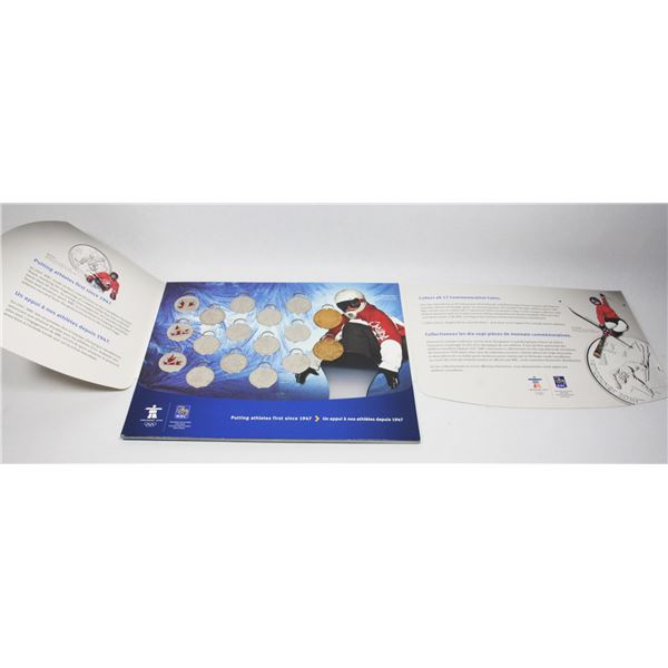 2010 CANADA VANCOUVER OLYIMICS COINS IN CARDBOARD