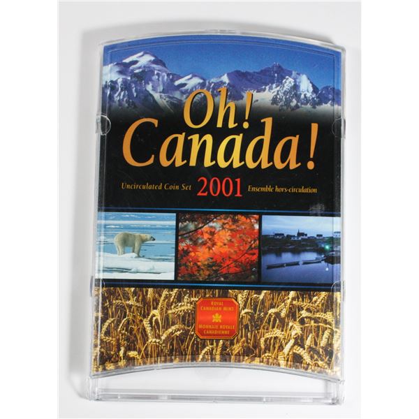 OH! CANADA UNCIRCULATED 2001 7 PC COIN SET