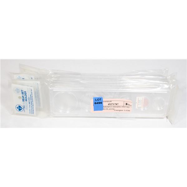 7 NEW UNISAFE CANADA 1935 TO 1967 HARD PLASTIC