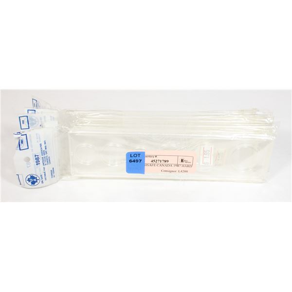 6 NEW UNISAFE CANADA 1987 HARD PLASTIC