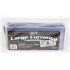 Image 1 : BCW LARGE CURRENCY TOP LOADERS 25CT.