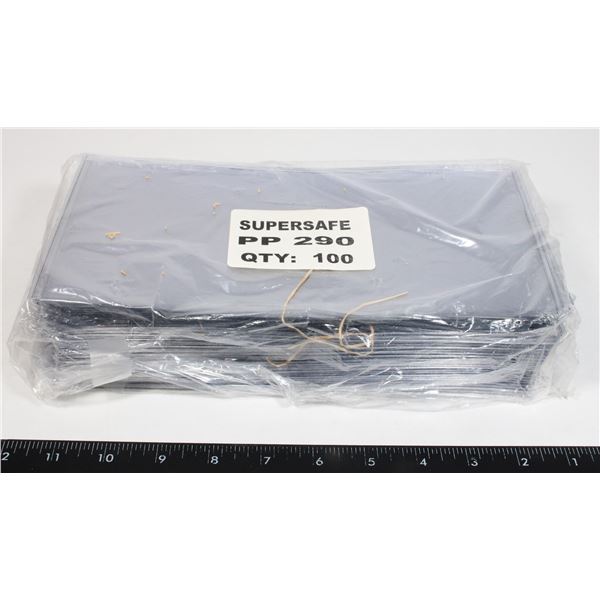 SUPERSAFE CURRENCY HOLDERS 100 CT.