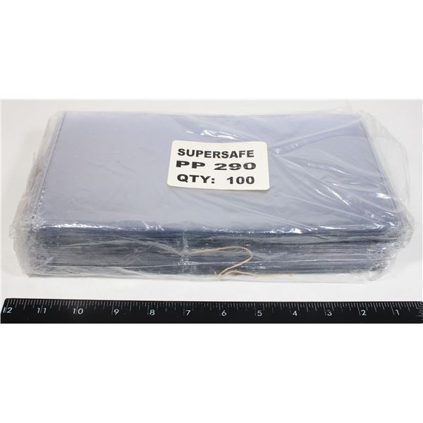 SUPERSAFE CURRENCY HOLDERS 100 CT.