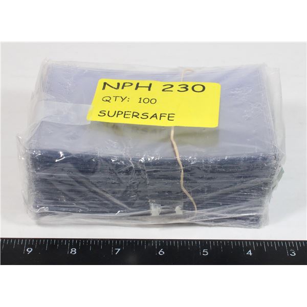 SUPERSAFE CURRENCY HOLDERS 100 CT.