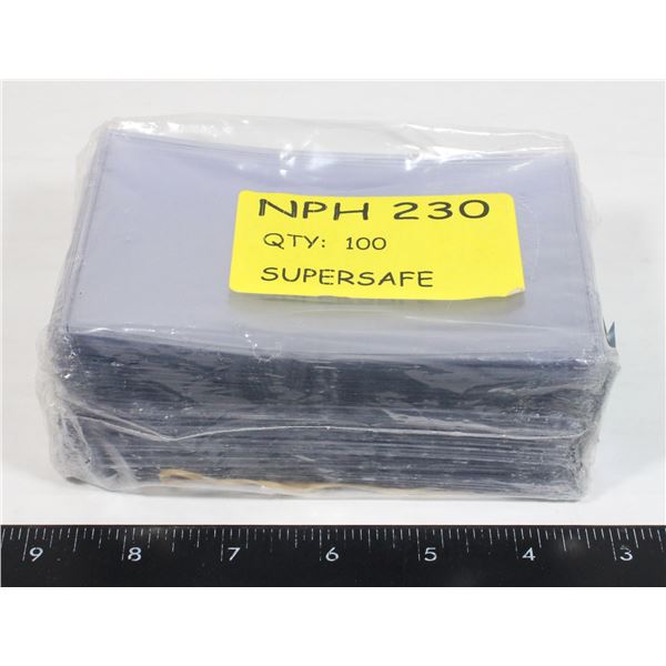 SUPERSAFE CURRENCY HOLDERS 100 CT.