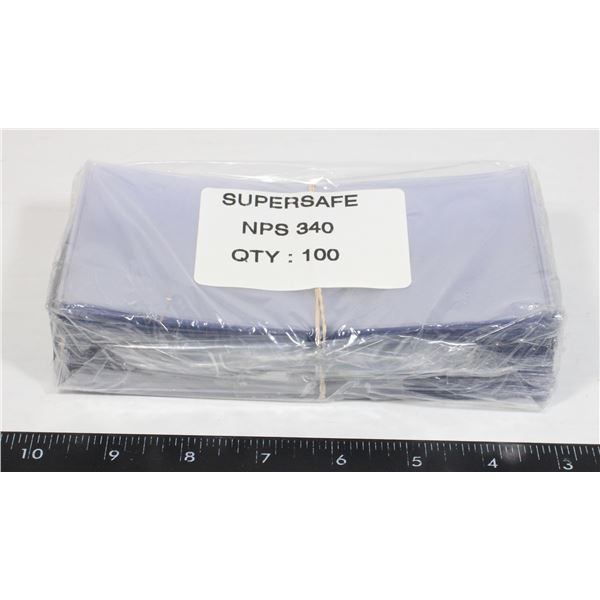SUPERSAFE CURRENCY HOLDERS 100 CT.