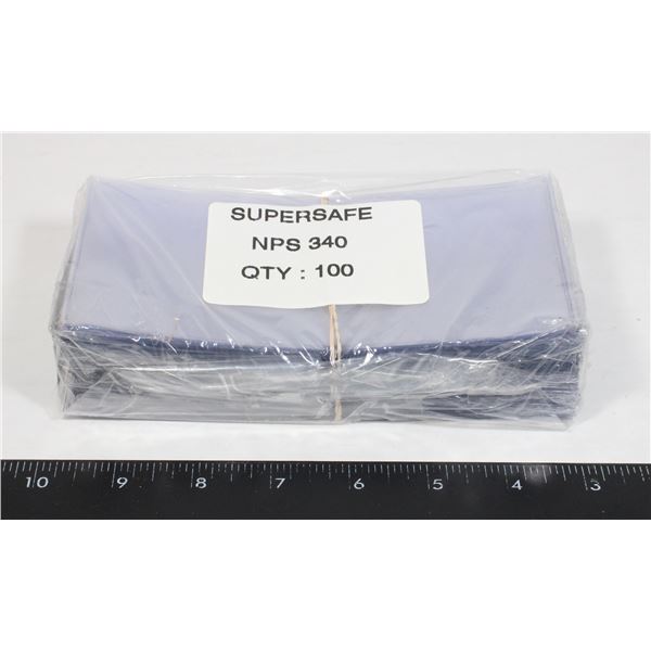 SUPERSAFE CURRENCY HOLDERS 100 CT.